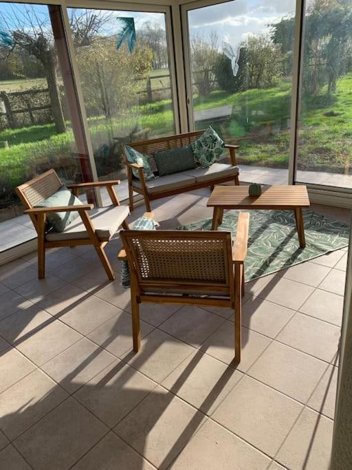 Gite 3 Etoiles Les Gourlines Avec Balneo, Veranda, Piscine Et Garage Avermes Eksteriør billede