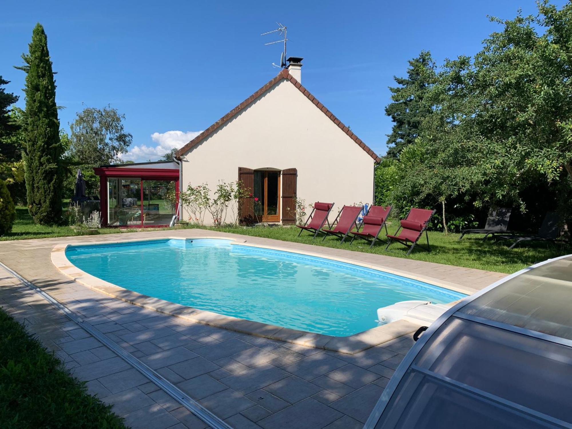 Gite 3 Etoiles Les Gourlines Avec Balneo, Veranda, Piscine Et Garage Avermes Eksteriør billede